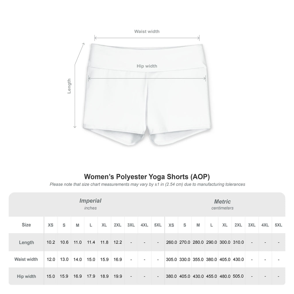 Women's Lion of Judah Polyester Yoga Shorts (AOP)