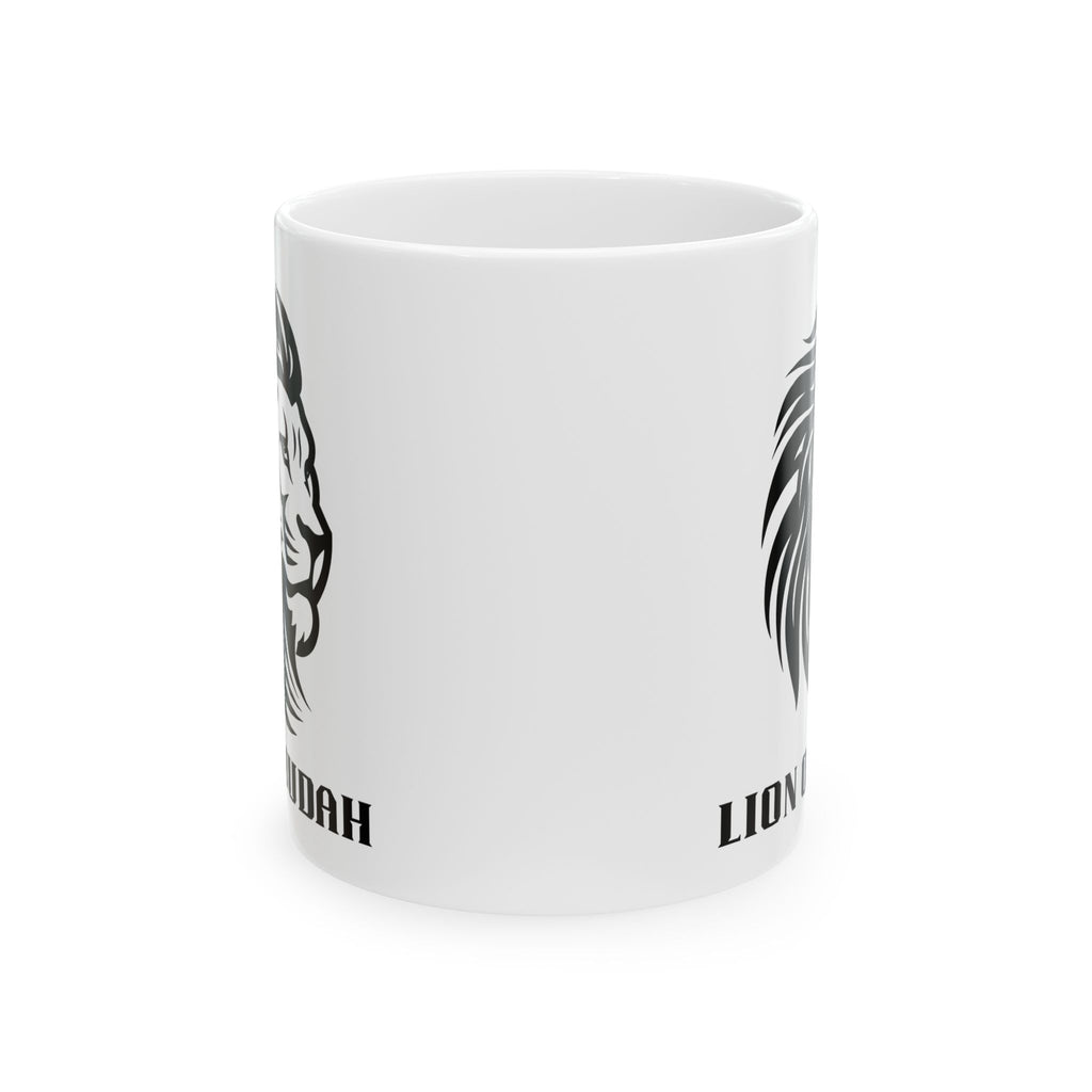 Lion of Judah Ceramic Mug – Biblical Lion Graphic Coffee Cup (11oz & 15oz)