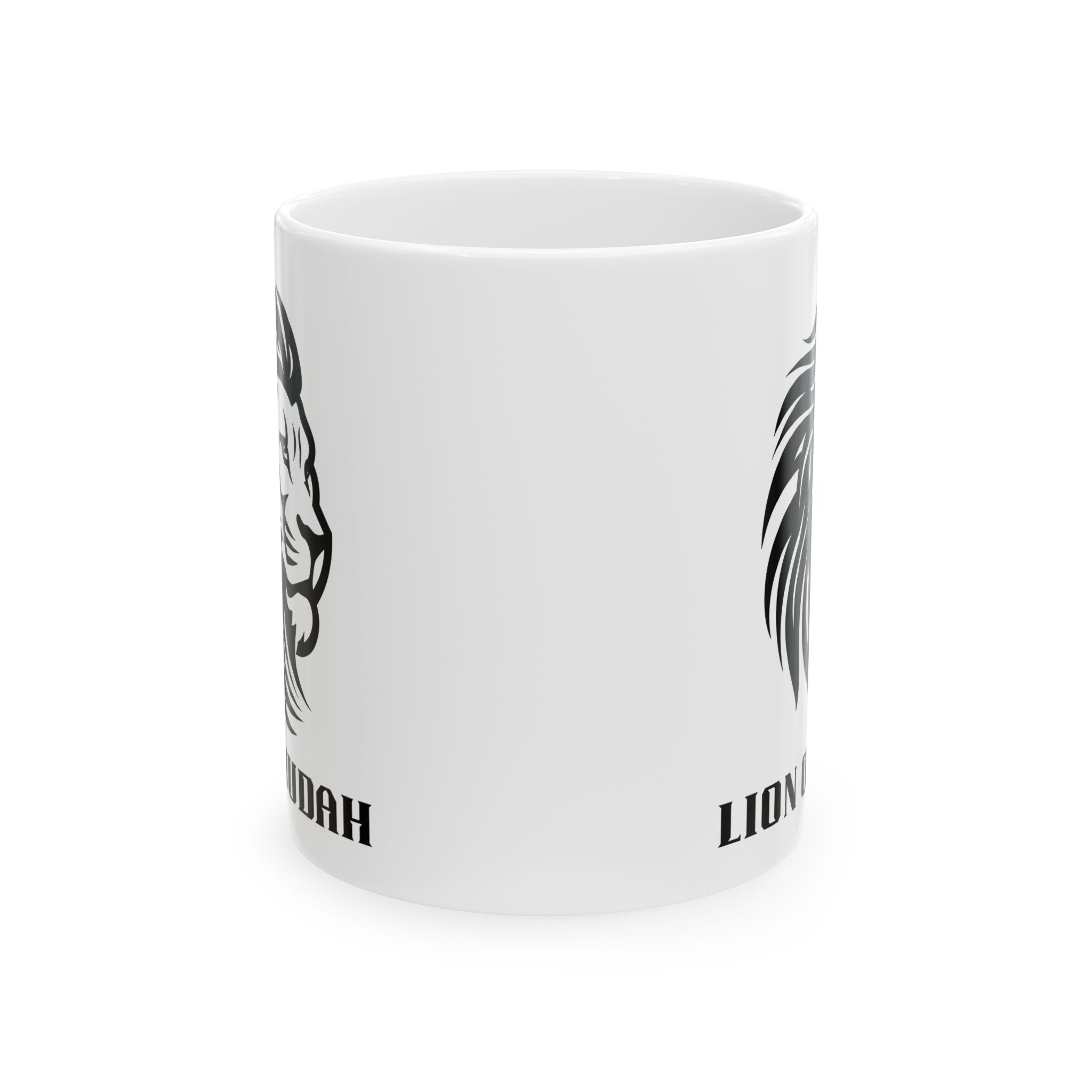 Lion of Judah Ceramic Mug – Biblical Lion Graphic Coffee Cup (11oz & 15oz)