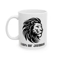 Lion of Judah Ceramic Mug – Biblical Lion Graphic Coffee Cup (11oz & 15oz)