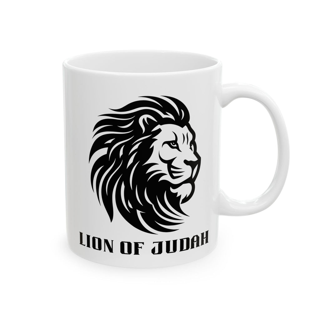 Lion of Judah Ceramic Mug – Biblical Lion Graphic Coffee Cup (11oz & 15oz)