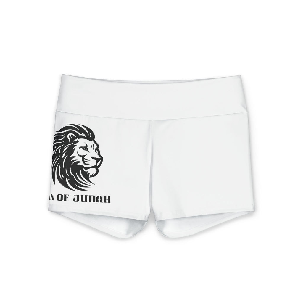 Women's Lion of Judah Polyester Yoga Shorts (AOP)