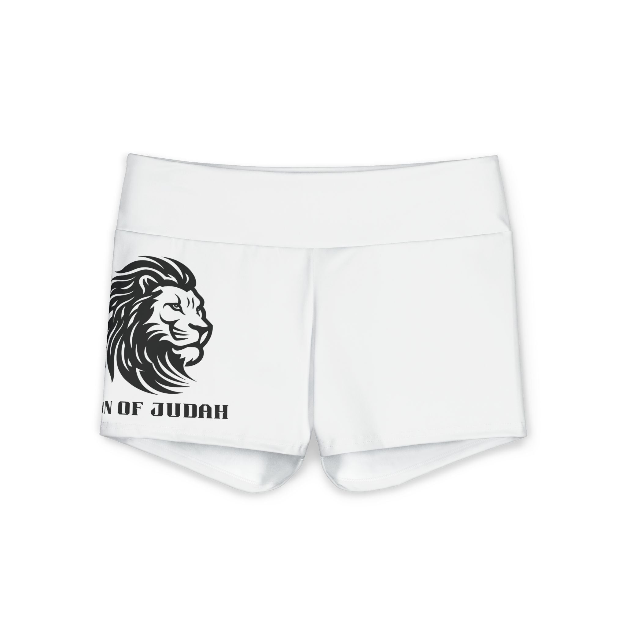 Women's Lion of Judah Polyester Yoga Shorts (AOP)