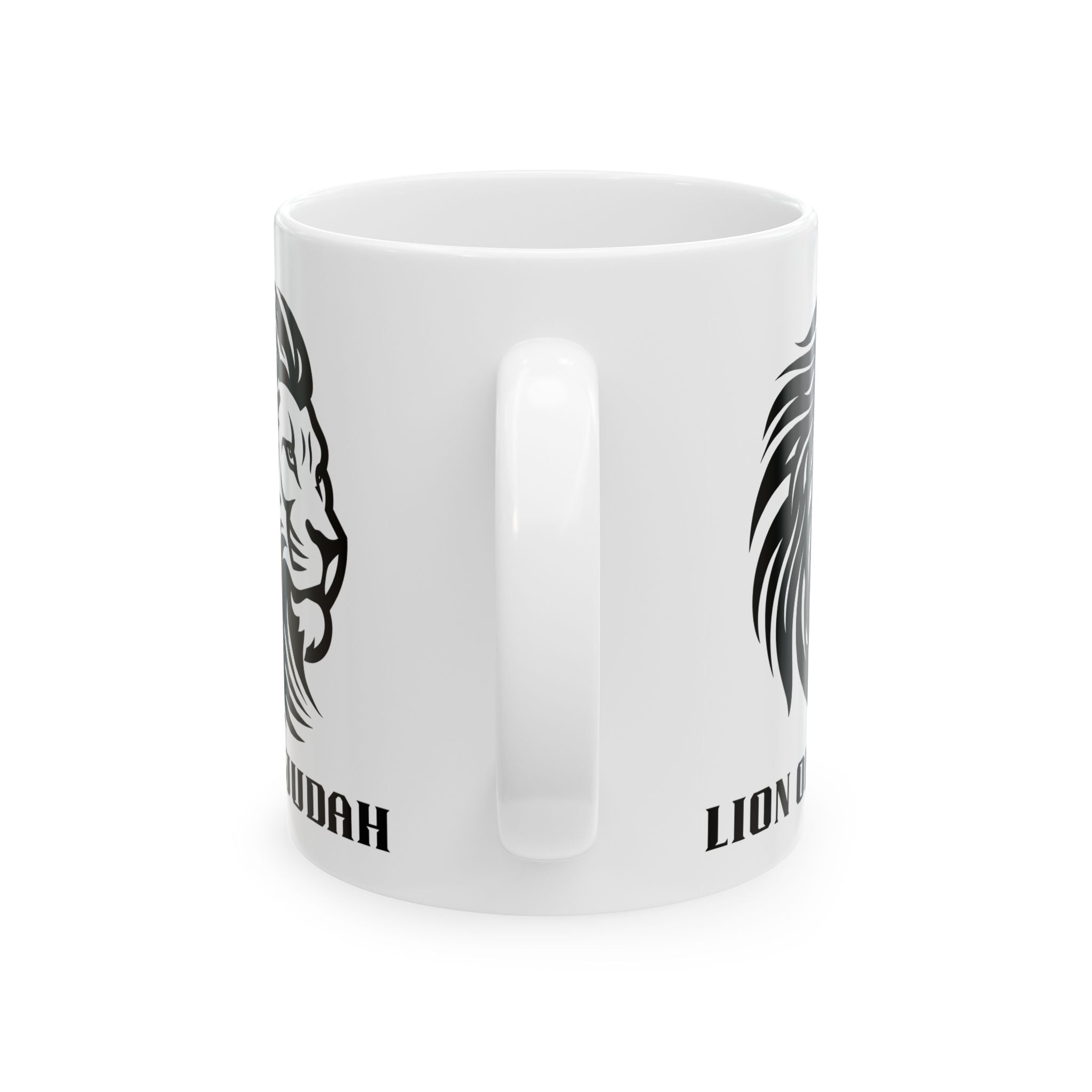 Lion of Judah Ceramic Mug – Biblical Lion Graphic Coffee Cup (11oz & 15oz)